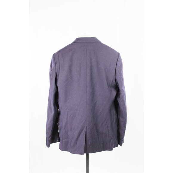 Men's TED BAKER Cezannj Purple 100% Wool Flannel Blazer Suit Jacket, 42L - Picture 2 of 16